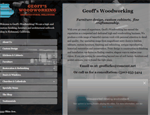 Tablet Screenshot of geoffswoodworking.com